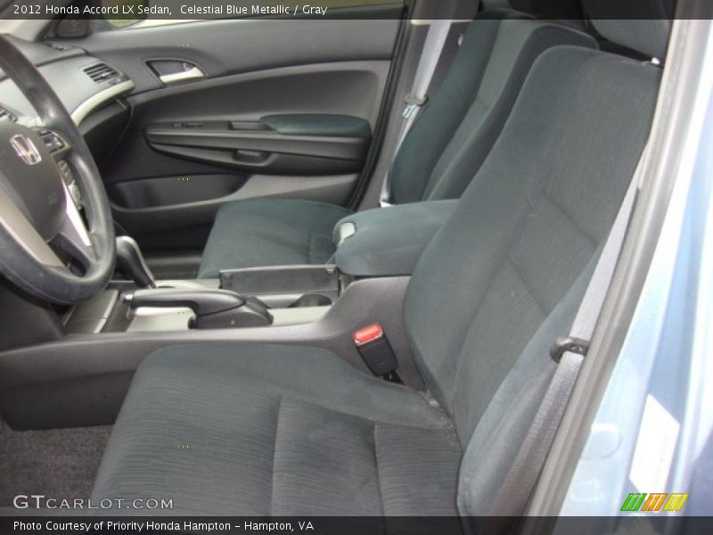 Celestial Blue Metallic / Gray 2012 Honda Accord LX Sedan