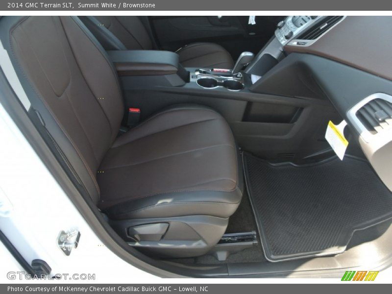 Summit White / Brownstone 2014 GMC Terrain SLT