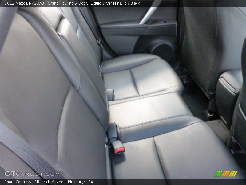 Liquid Silver Metallic / Black 2012 Mazda MAZDA3 i Grand Touring 5 Door
