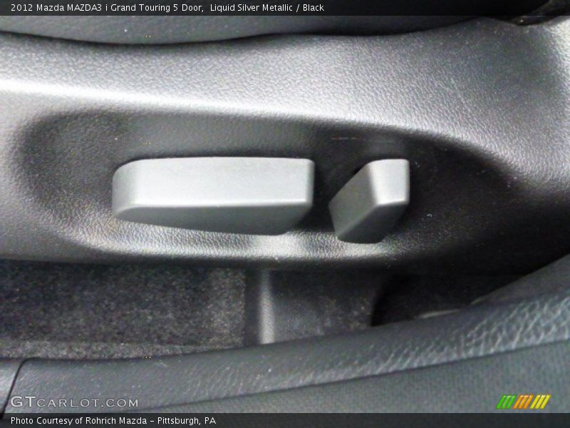 Liquid Silver Metallic / Black 2012 Mazda MAZDA3 i Grand Touring 5 Door