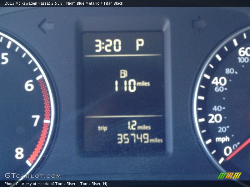 Night Blue Metallic / Titan Black 2013 Volkswagen Passat 2.5L S