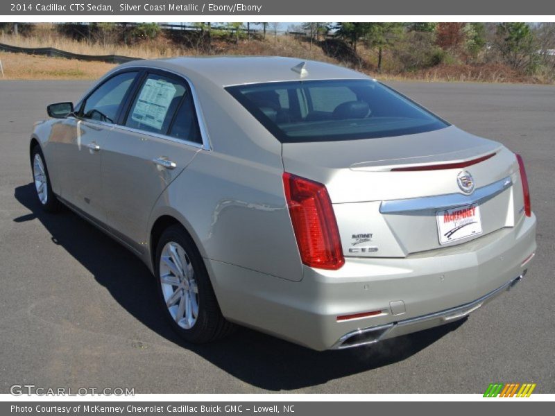 Silver Coast Metallic / Ebony/Ebony 2014 Cadillac CTS Sedan