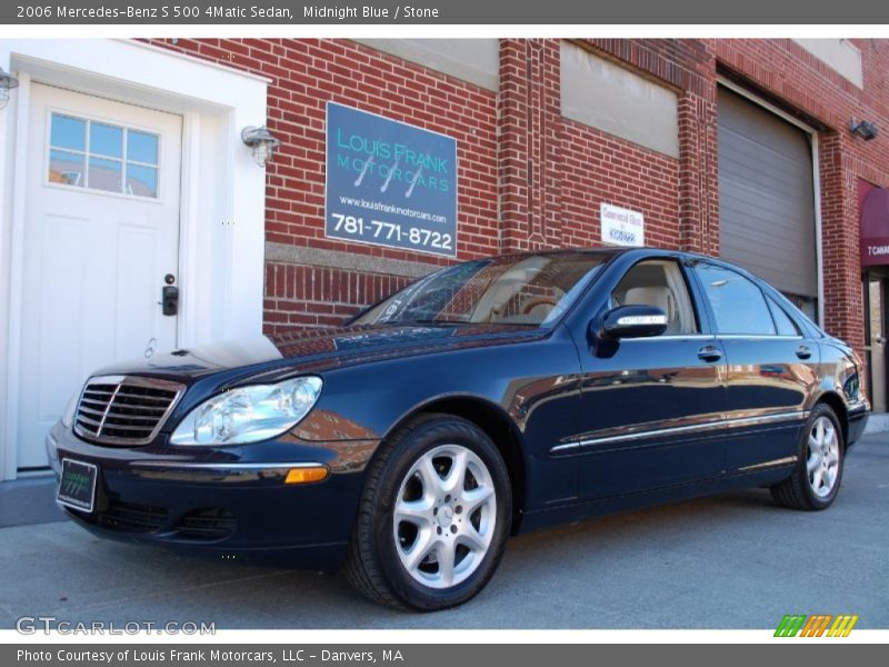 Midnight Blue / Stone 2006 Mercedes-Benz S 500 4Matic Sedan