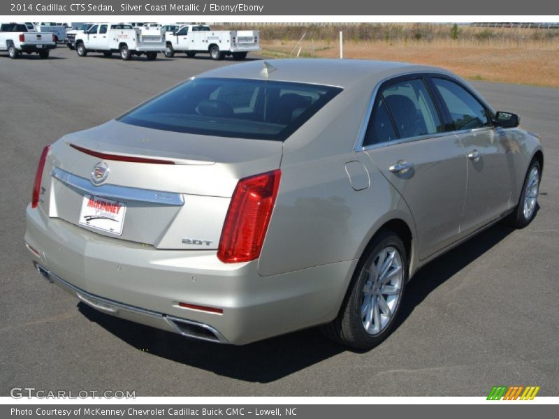 Silver Coast Metallic / Ebony/Ebony 2014 Cadillac CTS Sedan