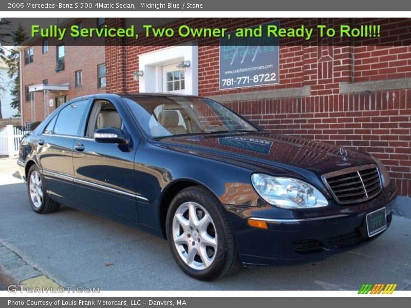 Midnight Blue / Stone 2006 Mercedes-Benz S 500 4Matic Sedan