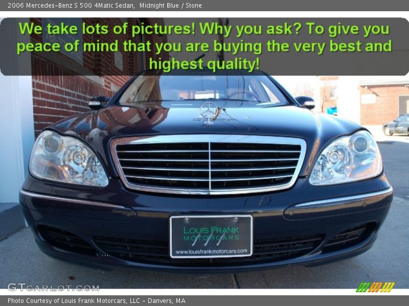 Midnight Blue / Stone 2006 Mercedes-Benz S 500 4Matic Sedan