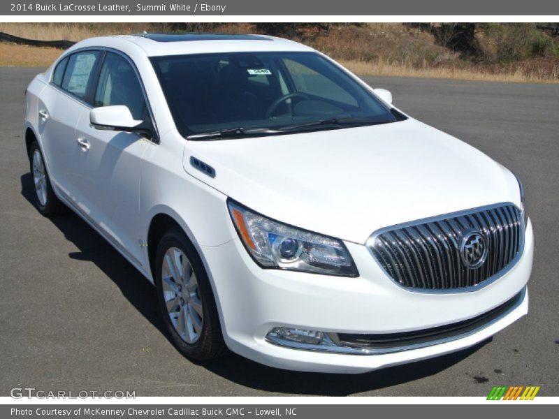 Summit White / Ebony 2014 Buick LaCrosse Leather