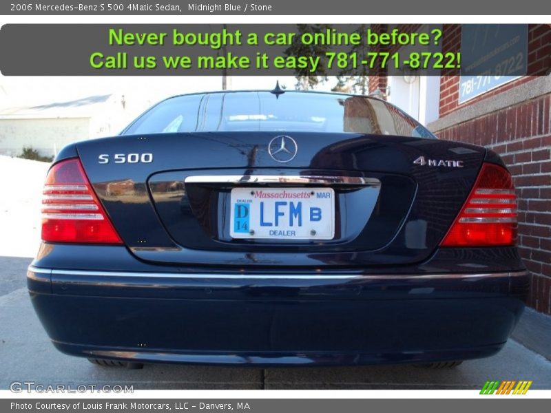 Midnight Blue / Stone 2006 Mercedes-Benz S 500 4Matic Sedan