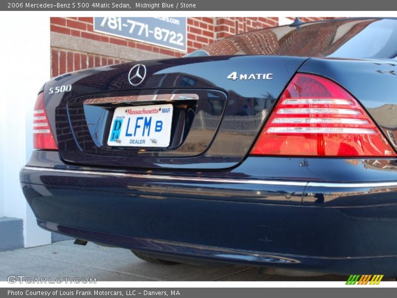 Midnight Blue / Stone 2006 Mercedes-Benz S 500 4Matic Sedan