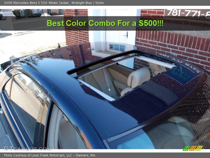 Midnight Blue / Stone 2006 Mercedes-Benz S 500 4Matic Sedan
