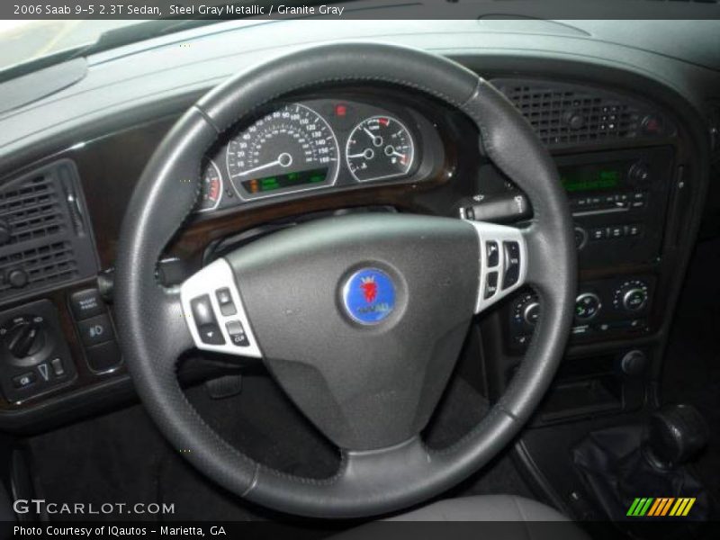 Steel Gray Metallic / Granite Gray 2006 Saab 9-5 2.3T Sedan