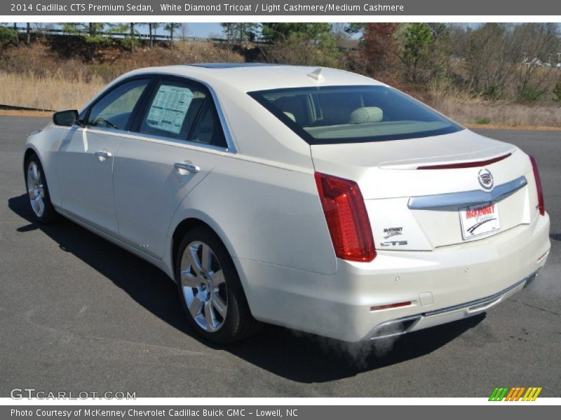 White Diamond Tricoat / Light Cashmere/Medium Cashmere 2014 Cadillac CTS Premium Sedan