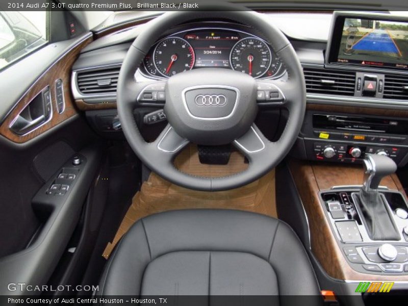 Brilliant Black / Black 2014 Audi A7 3.0T quattro Premium Plus