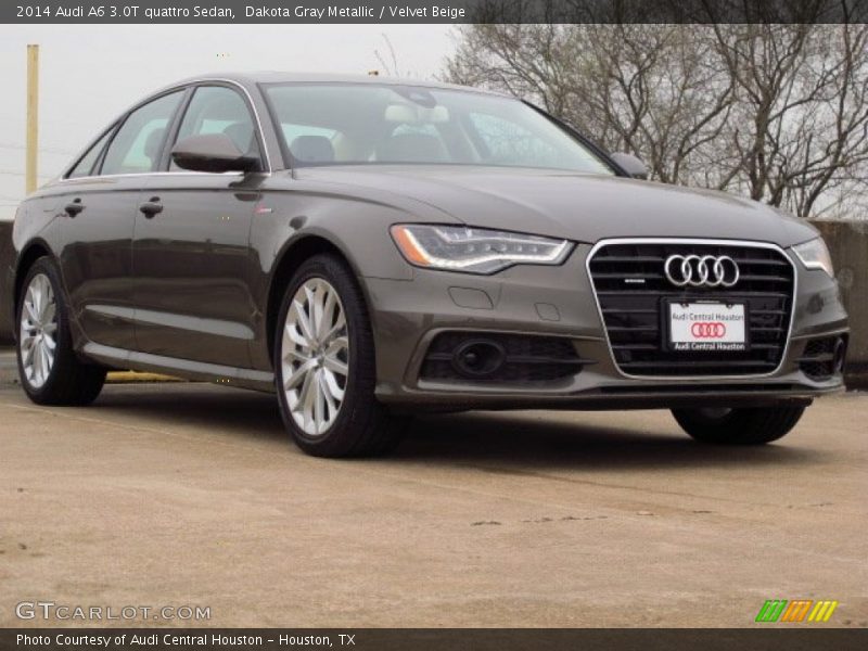 Dakota Gray Metallic / Velvet Beige 2014 Audi A6 3.0T quattro Sedan