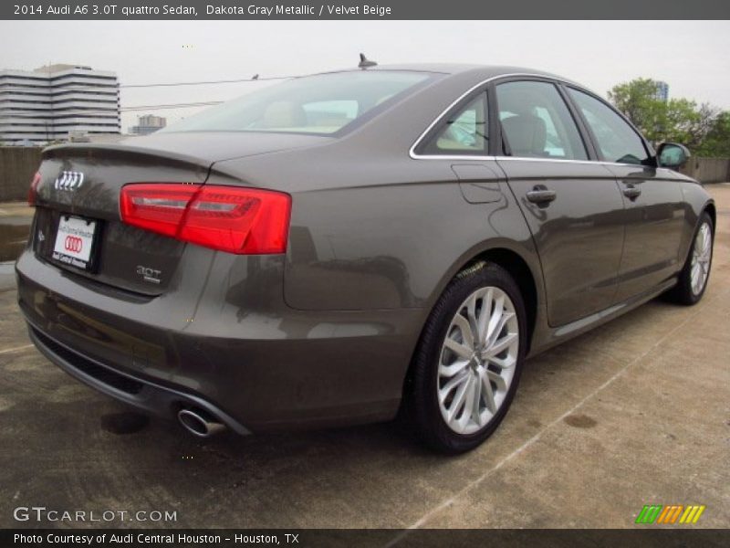 Dakota Gray Metallic / Velvet Beige 2014 Audi A6 3.0T quattro Sedan
