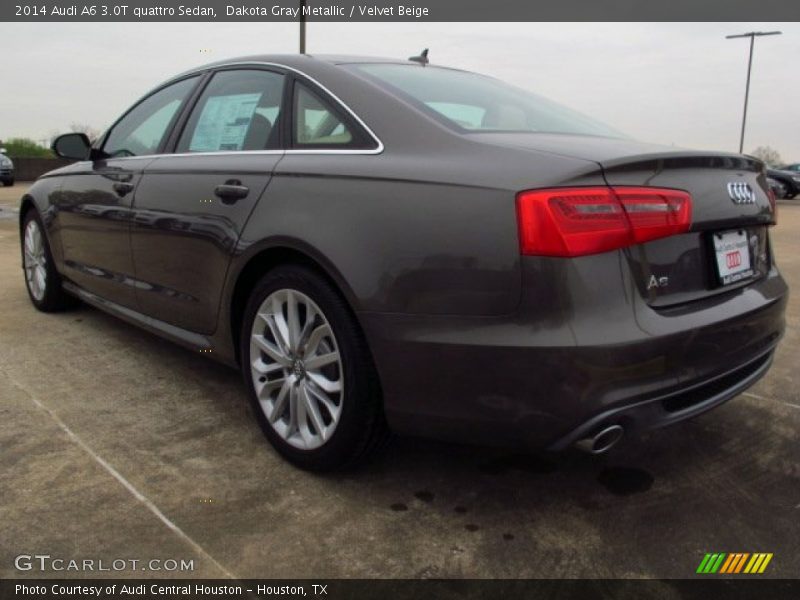 Dakota Gray Metallic / Velvet Beige 2014 Audi A6 3.0T quattro Sedan