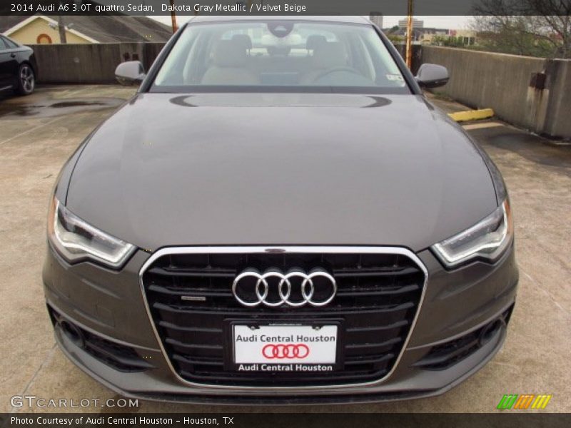 Dakota Gray Metallic / Velvet Beige 2014 Audi A6 3.0T quattro Sedan