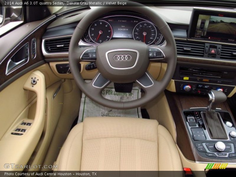 Dakota Gray Metallic / Velvet Beige 2014 Audi A6 3.0T quattro Sedan