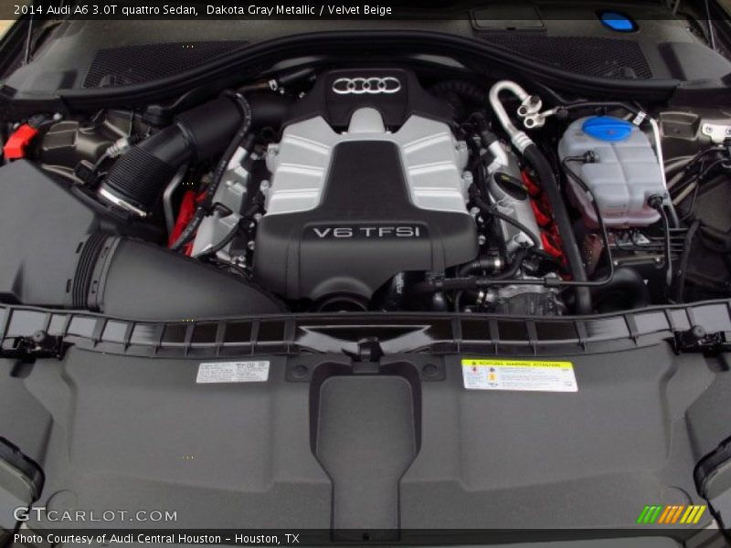 Dakota Gray Metallic / Velvet Beige 2014 Audi A6 3.0T quattro Sedan