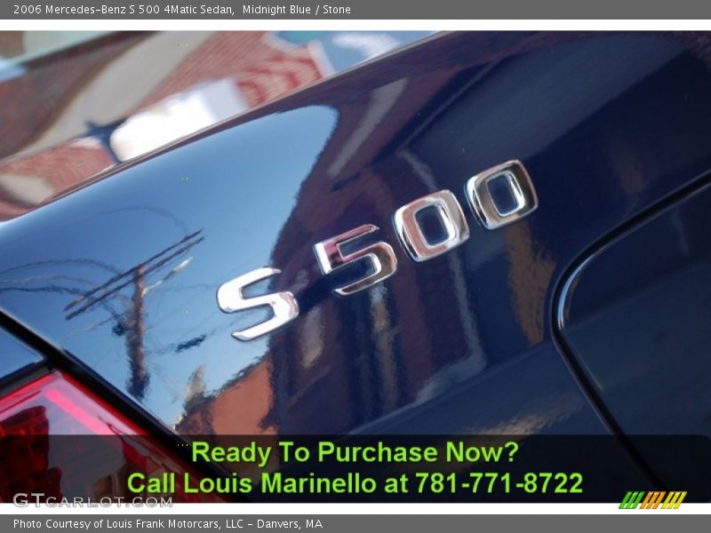Midnight Blue / Stone 2006 Mercedes-Benz S 500 4Matic Sedan