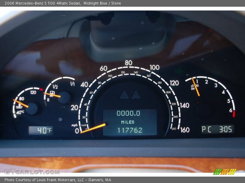  2006 S 500 4Matic Sedan 500 4Matic Sedan Gauges