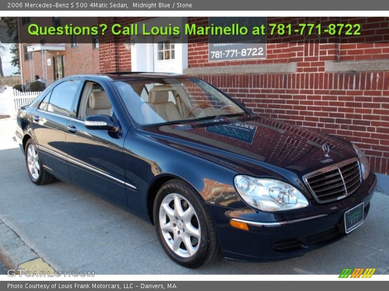 Midnight Blue / Stone 2006 Mercedes-Benz S 500 4Matic Sedan