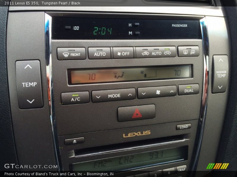 Tungsten Pearl / Black 2011 Lexus ES 350