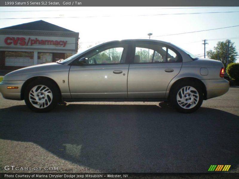 Gold / Tan 1999 Saturn S Series SL2 Sedan