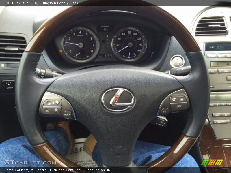 Tungsten Pearl / Black 2011 Lexus ES 350