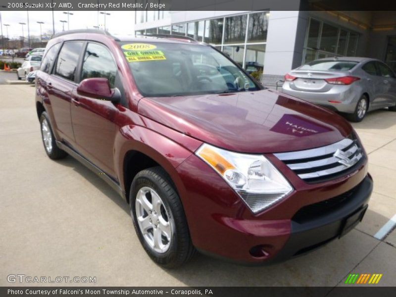 Cranberry Red Metallic / Beige 2008 Suzuki XL7 AWD