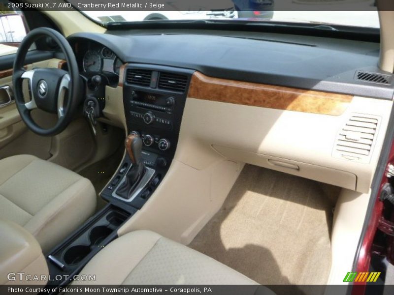 Cranberry Red Metallic / Beige 2008 Suzuki XL7 AWD