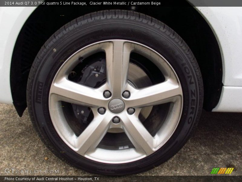 Glacier White Metallic / Cardamom Beige 2014 Audi Q7 3.0 TFSI quattro S Line Package