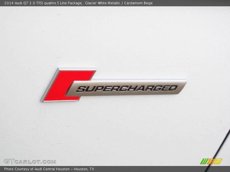 Glacier White Metallic / Cardamom Beige 2014 Audi Q7 3.0 TFSI quattro S Line Package