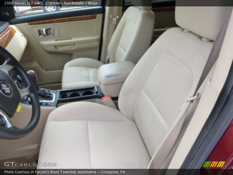 Cranberry Red Metallic / Beige 2008 Suzuki XL7 AWD