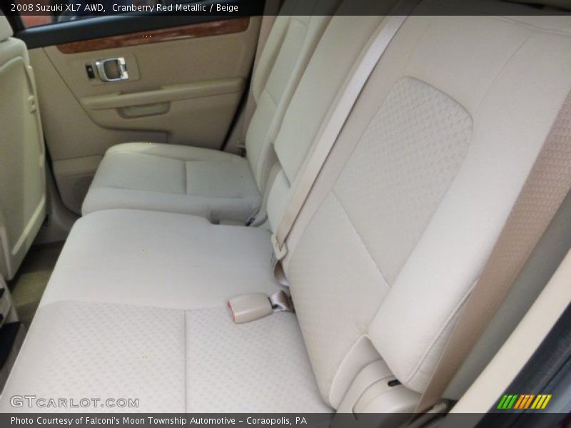Cranberry Red Metallic / Beige 2008 Suzuki XL7 AWD