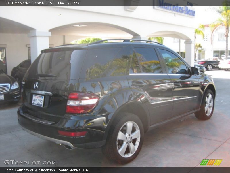 Black / Black 2011 Mercedes-Benz ML 350