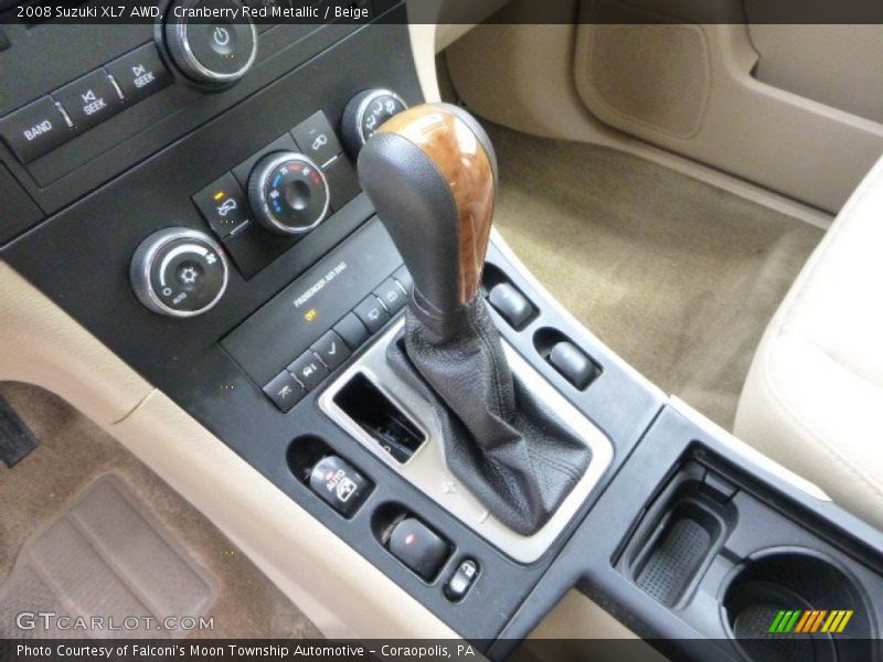 Cranberry Red Metallic / Beige 2008 Suzuki XL7 AWD