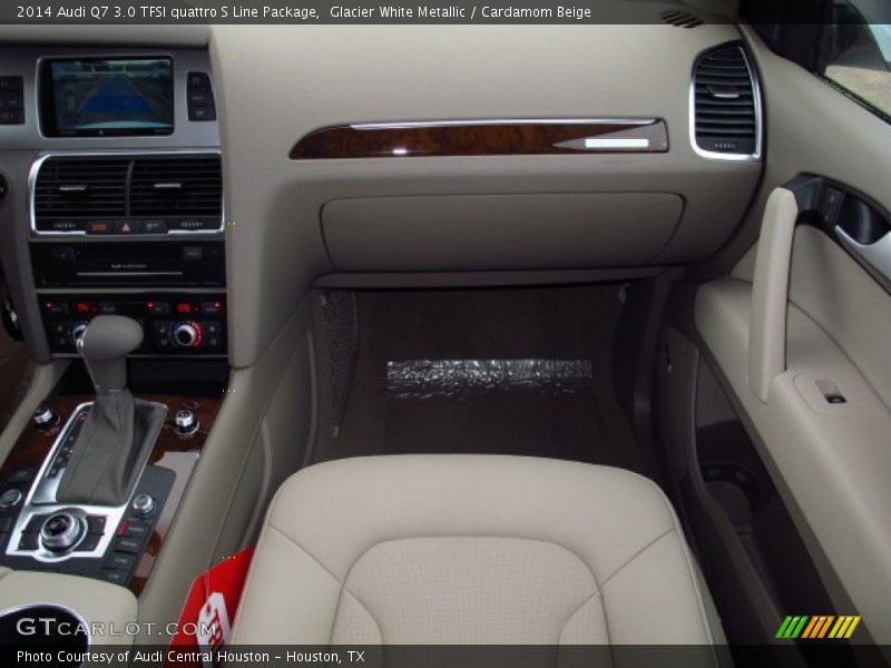 Glacier White Metallic / Cardamom Beige 2014 Audi Q7 3.0 TFSI quattro S Line Package