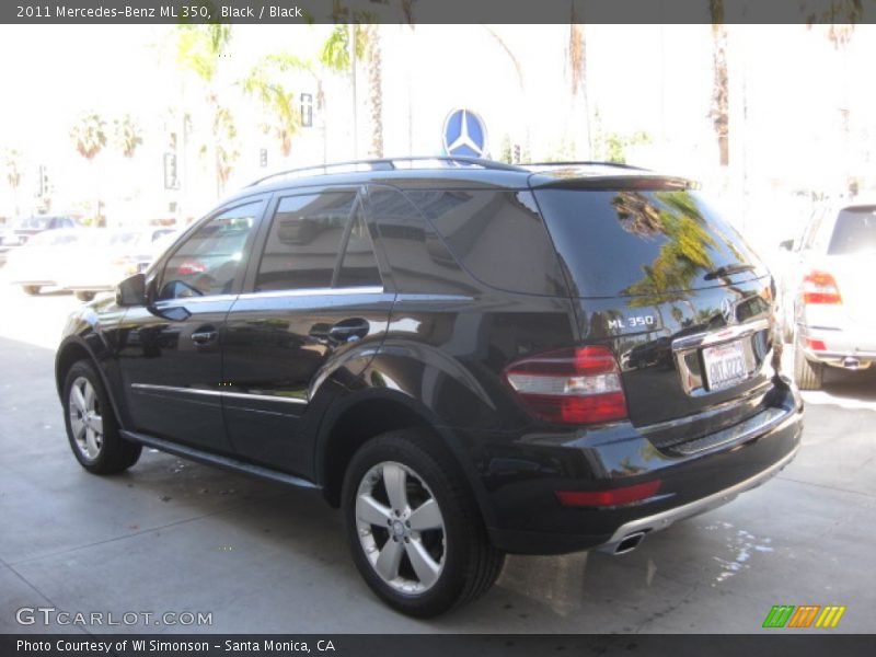 Black / Black 2011 Mercedes-Benz ML 350