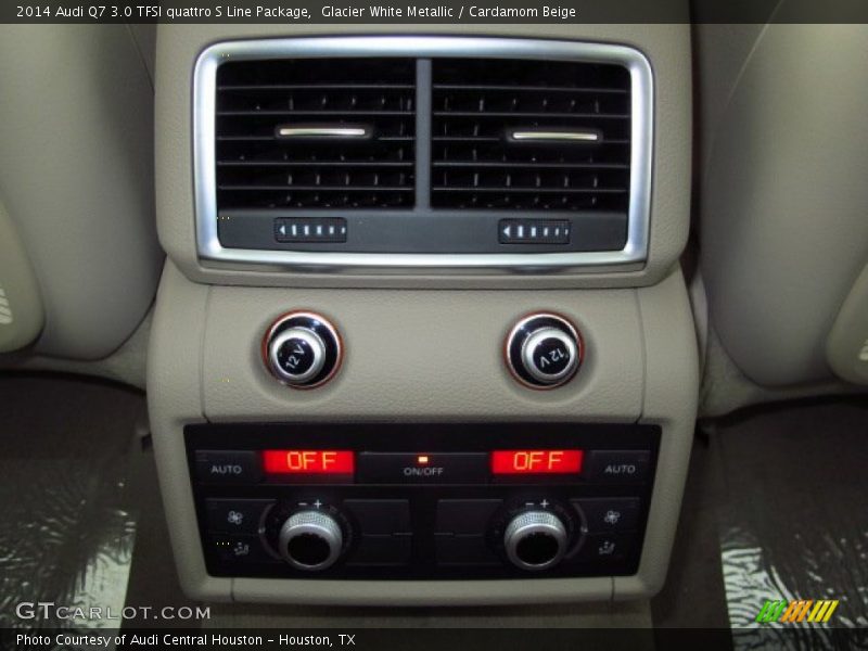 Glacier White Metallic / Cardamom Beige 2014 Audi Q7 3.0 TFSI quattro S Line Package