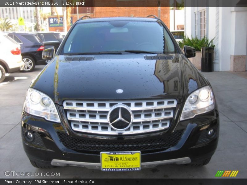 Black / Black 2011 Mercedes-Benz ML 350