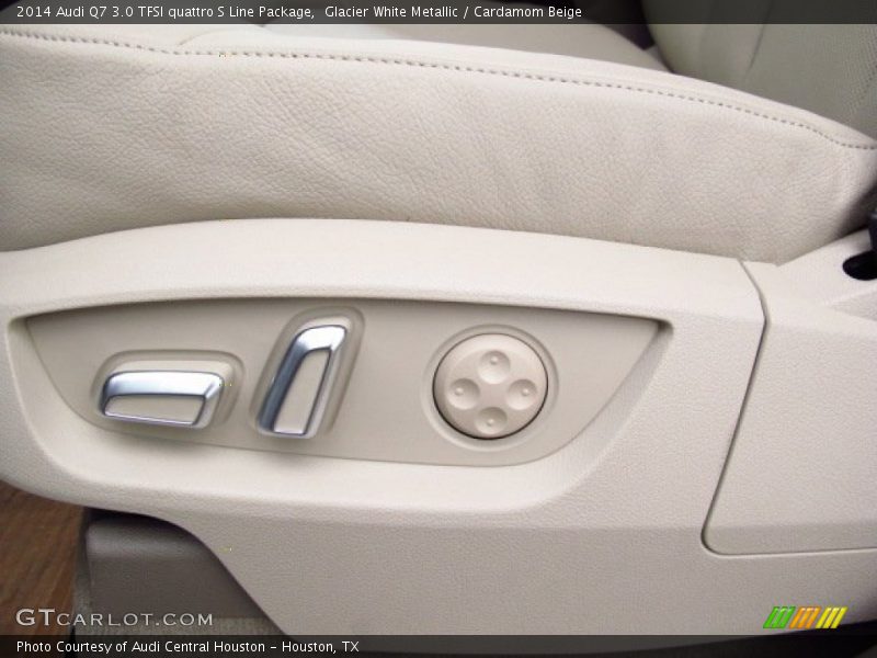 Glacier White Metallic / Cardamom Beige 2014 Audi Q7 3.0 TFSI quattro S Line Package