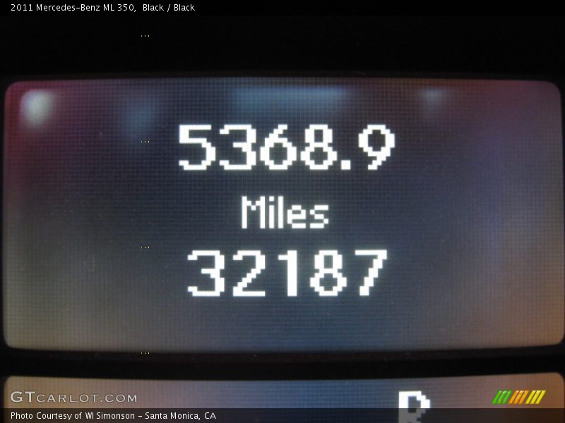 Black / Black 2011 Mercedes-Benz ML 350