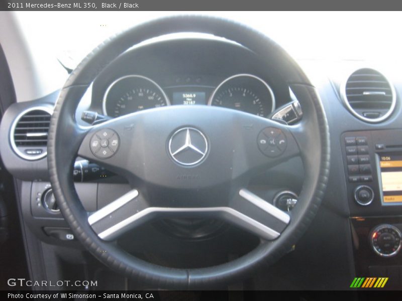 Black / Black 2011 Mercedes-Benz ML 350