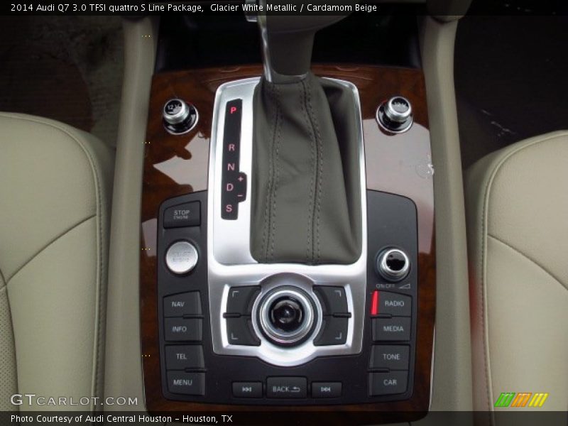 Glacier White Metallic / Cardamom Beige 2014 Audi Q7 3.0 TFSI quattro S Line Package
