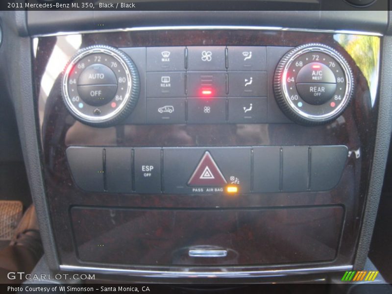Black / Black 2011 Mercedes-Benz ML 350