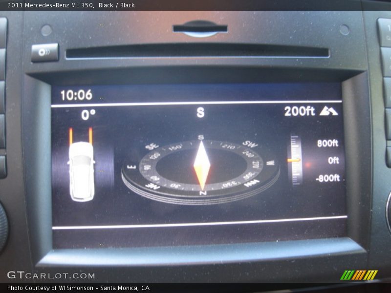 Black / Black 2011 Mercedes-Benz ML 350