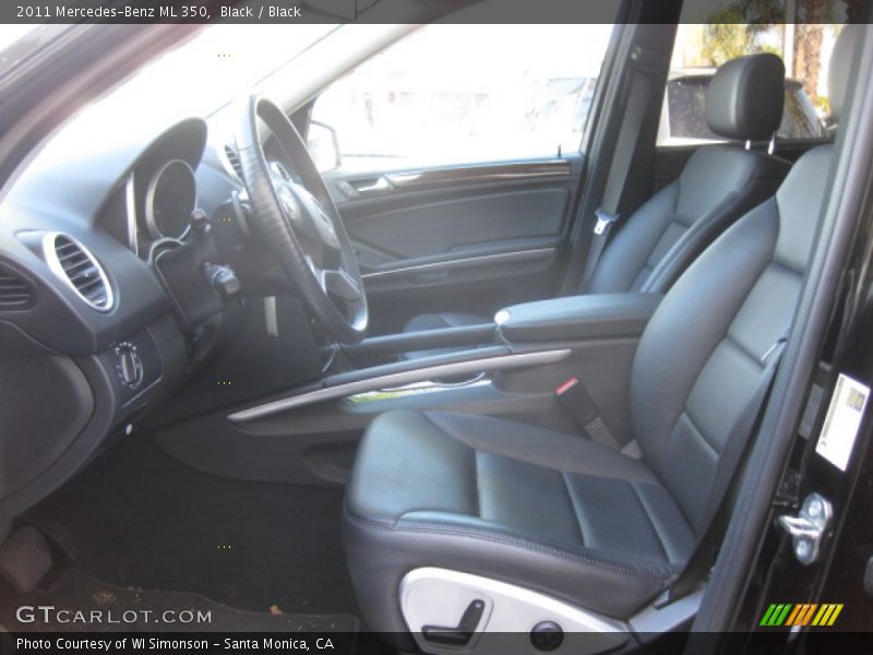 Black / Black 2011 Mercedes-Benz ML 350