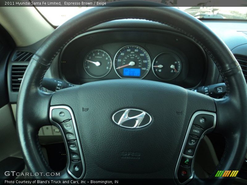 Espresso Brown / Beige 2011 Hyundai Santa Fe Limited