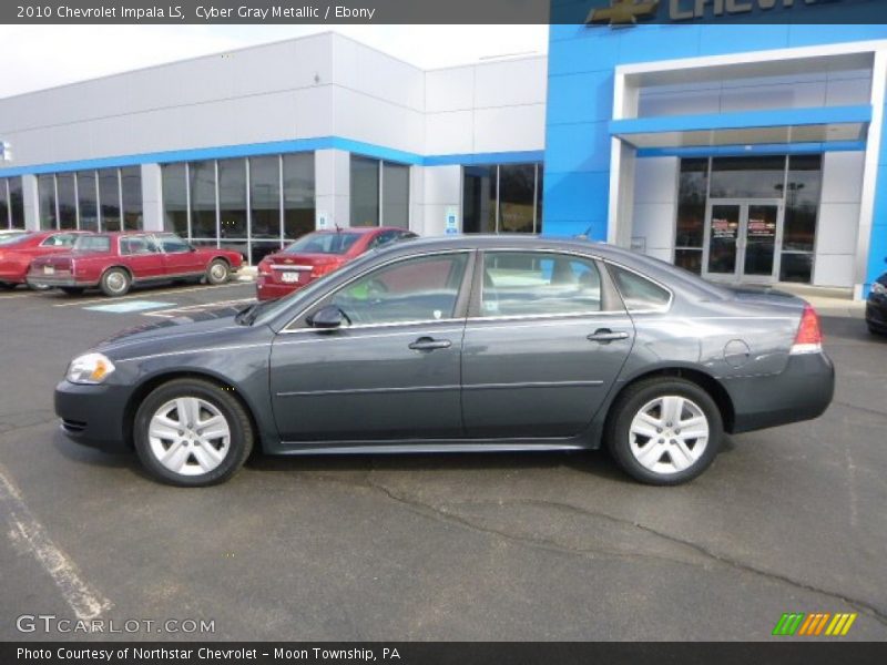 Cyber Gray Metallic / Ebony 2010 Chevrolet Impala LS